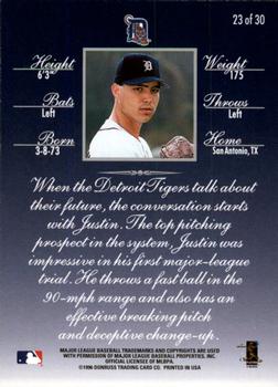 1997 Donruss - Rated Rookies #23 Justin Thompson Back