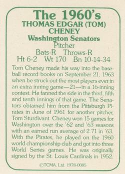 1978 TCMA The 1960's I #0085 Tom Cheney Back