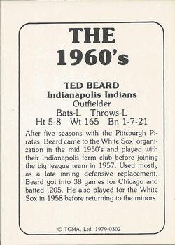 1981 TCMA The 1960's II #0302 Ted Beard Back