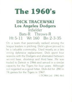 1981 TCMA The 1960's II #461 Dick Tracewski Back