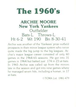 1981 TCMA The 1960's II #479 Archie Moore Back