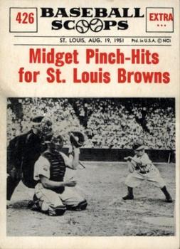 1961 Nu-Cards Baseball Scoops #426 Eddie Gaedel Front