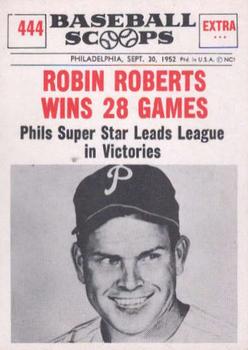 1961 Nu-Cards Baseball Scoops #444 Robin Roberts   Front