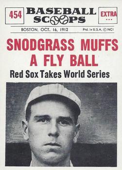 1961 Nu-Cards Baseball Scoops #454 Fred Snodgrass Front