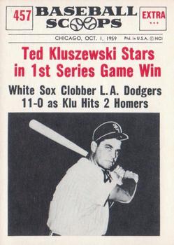 1961 Nu-Cards Baseball Scoops #457 Ted Kluszewski   Front
