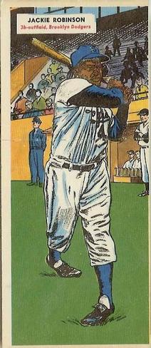 1955 Topps Double Header #25-26 Jackie Robinson / Don Hoak Front