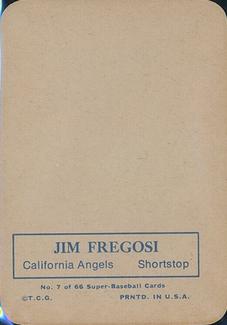 1969 Topps Super #7 Jim Fregosi Back