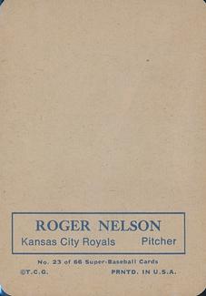 1969 Topps Super #23 Roger Nelson Back