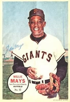 1967 Topps - Posters #12 Willie Mays Front