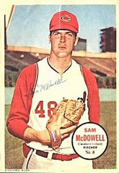 1967 Topps - Posters #8 Sam McDowell Front