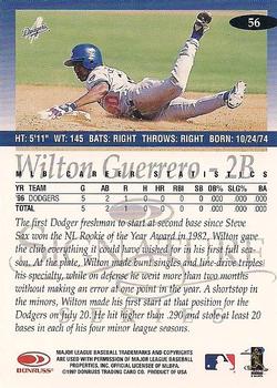 1997 Donruss Signature Series #56 Wilton Guerrero Back