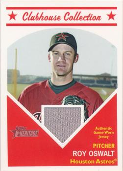 2008 Topps Heritage - Clubhouse Collection Relics #HCCRO Roy Oswalt Front