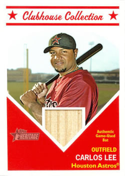 2008 Topps Heritage - Clubhouse Collection Relics #HCCCL Carlos Lee Front