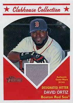 2008 Topps Heritage - Clubhouse Collection Relics #HCCDO David Ortiz Front