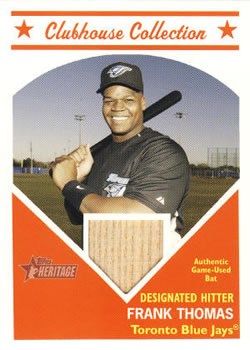 2008 Topps Heritage - Clubhouse Collection Relics #CCFT Frank Thomas Front