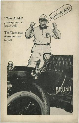 1908 Brush Auto Postcards #NNO Hughie Jennings Front