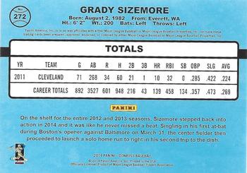 2014 Donruss - Press Proofs Gold #272 Grady Sizemore Back
