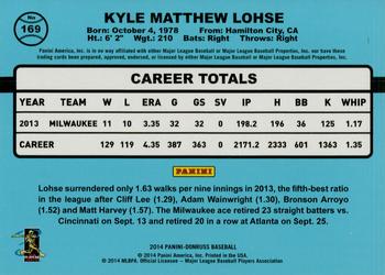 2014 Donruss - Stat Line Season #169 Kyle Lohse Back