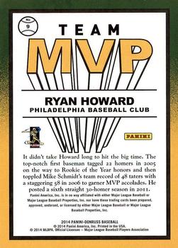2014 Donruss - Team MVPs #9 Ryan Howard Back