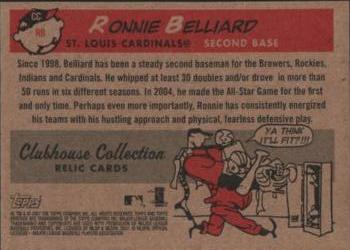 2007 Topps Heritage - Clubhouse Collection Relics #CC-RB Ronnie Belliard Back