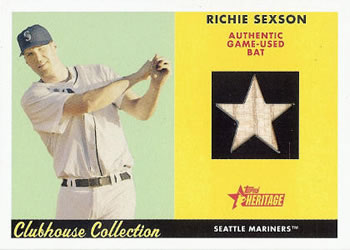 2007 Topps Heritage - Clubhouse Collection Relics #CC-RS Richie Sexson Front