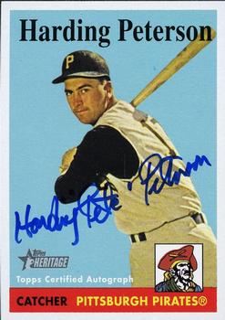 2007 Topps Heritage - Real One Autographs #ROA-HP Harding Peterson Front