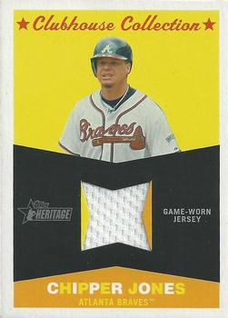2009 Topps Heritage - Clubhouse Collection Relics #CC-CJ Chipper Jones Front