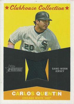 2009 Topps Heritage - Clubhouse Collection Relics #CC-CQ Carlos Quentin Front
