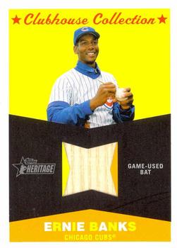 2009 Topps Heritage - Clubhouse Collection Relics #CC-EB Ernie Banks Front
