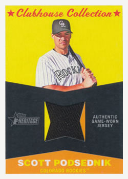 2009 Topps Heritage - Clubhouse Collection Relics #CC-SP Scott Podsednik Front