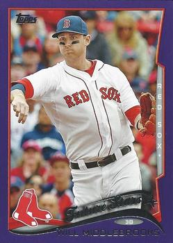 2014 Topps - Purple #136 Will Middlebrooks Front