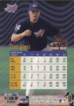 1999 Flair Showcase - Flair Showcase Row 2 (Passion) #12 Troy Glaus Back