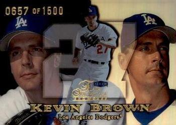 1999 Flair Showcase - Flair Showcase Row 1 (Showcase) #15 Kevin Brown Front