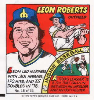1979 Topps Comics #15 Leon Roberts Front