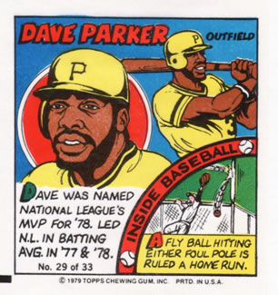 1979 Topps Comics #29 Dave Parker Front