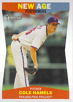2009 Topps Heritage - New Age Performers #NAP11 Cole Hamels Front