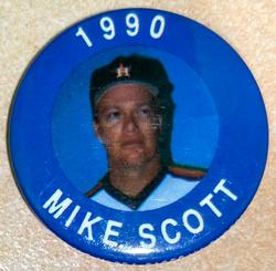1990 MLBPA Baseball Buttons #NNO Mike Scott Front