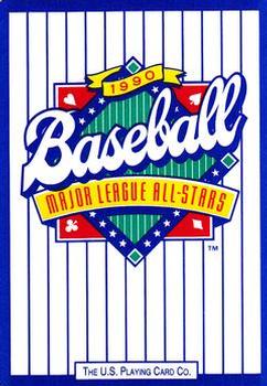 1990 U.S. Playing Card Co. Major League All-Stars Playing Cards - Silver Edge #10♠ Alan Trammell Back