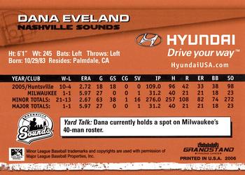 2006 Grandstand Hyundai Triple-A Legends - Series 1 #NNO Dana Eveland Back