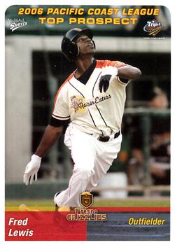 2006 MultiAd Pacific Coast League Top Prospects #6 Fred Lewis Front