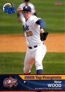 2008 Choice Carolina League Top Prospects #8 Blake Wood Front