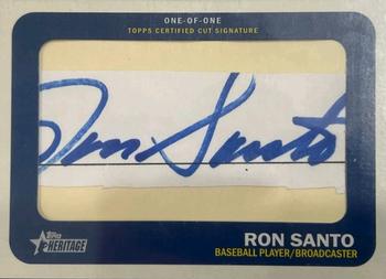 2014 Topps Heritage - 1965 Celebrity Cut Signatures #CCS-RS Ron Santo Front
