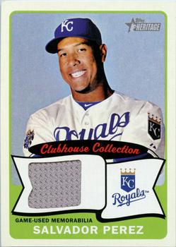 2014 Topps Heritage - Clubhouse Collection Relics #CCR-SP Salvador Perez Front
