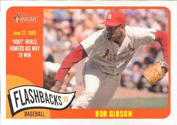 2014 Topps Heritage - Baseball Flashbacks #BF-BG Bob Gibson Front
