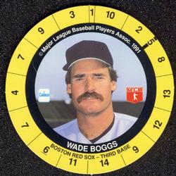 1991 Cadaco Discs #NNO Wade Boggs Front
