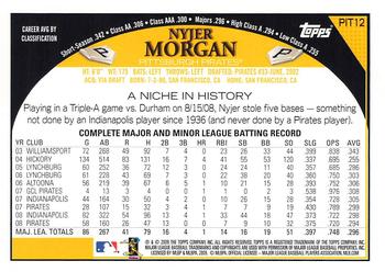2009 Topps Pittsburgh Pirates #PIT12 Nyjer Morgan Back