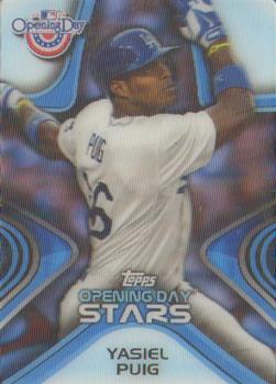 2014 Topps Opening Day - Opening Day Stars #ODS-15 Yasiel Puig Front