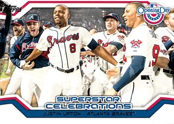 2014 Topps Opening Day - Superstar Celebrations #SC-18 Justin Upton Front