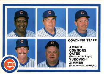 1985 7-Up Chicago Cubs #NNO Ruben Amaro / Billy Connors / John Vukovich / Don Zimmer / Johnny Oates Front