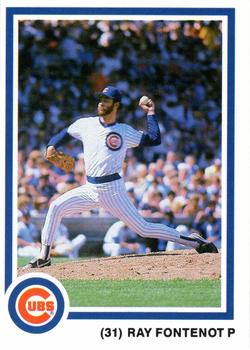 1985 7-Up Chicago Cubs #NNO Ray Fontenot Front
